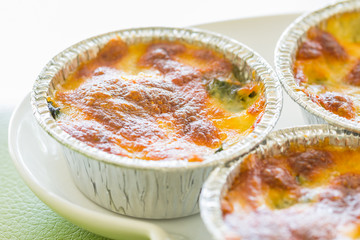 Spinach gratin