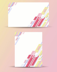 Business cards with abstract background