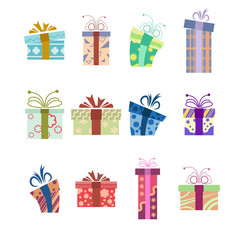 Collection of present boxes