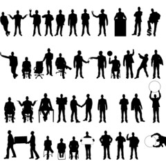 MEGA COLLECTION OF FORTY BUSINESS MAN SILHOUETTE 2