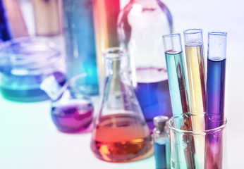 tubes in the laboratory