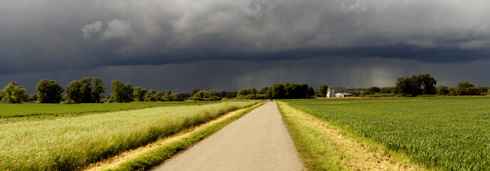 Unwetter Landschaft Panorama