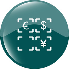 Fototapeta premium Currency exchange sign icon. Currency converter symbol. Money