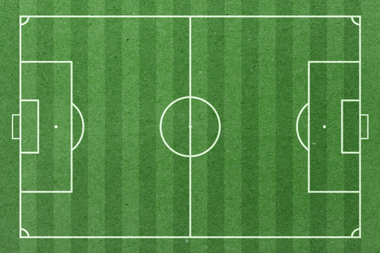 Fototapeta Soccer field green paper