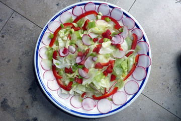 Italienischer Salat mit Radieschen