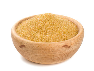 brown sugar in a wooden bowl