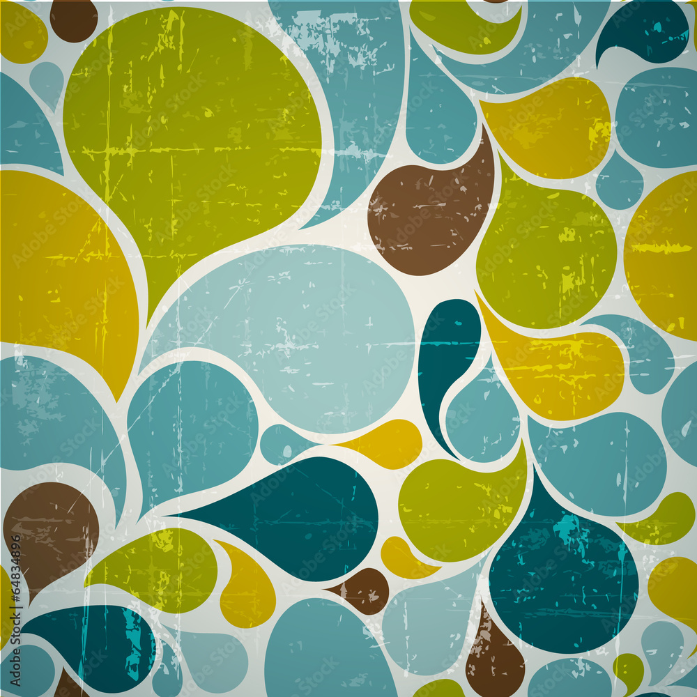 Poster vector colorful abstract retro pattern