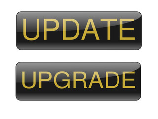 Fototapeta premium Button Upgrade Update