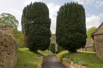 English country churchyard