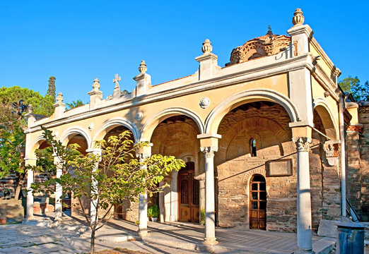 The ancient Vlatadon Monastery,  Ano Poli, Thessaloniki, Greece