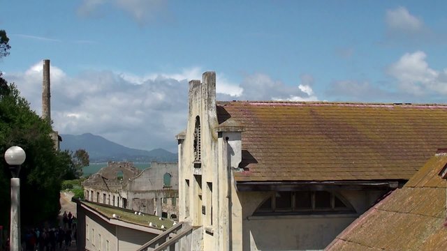 Alcatraz. School House, Repair shops &  Social Hall.