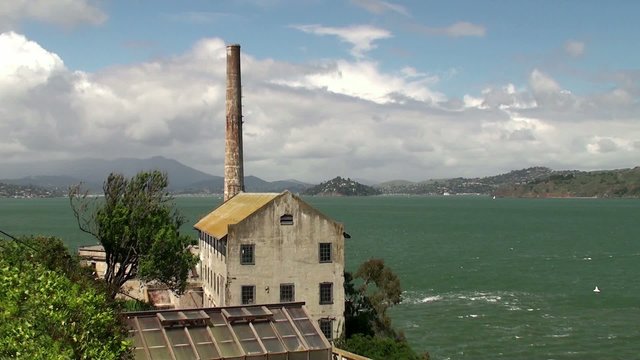 Alcatraz Utility House and Power Plant Chimney.
