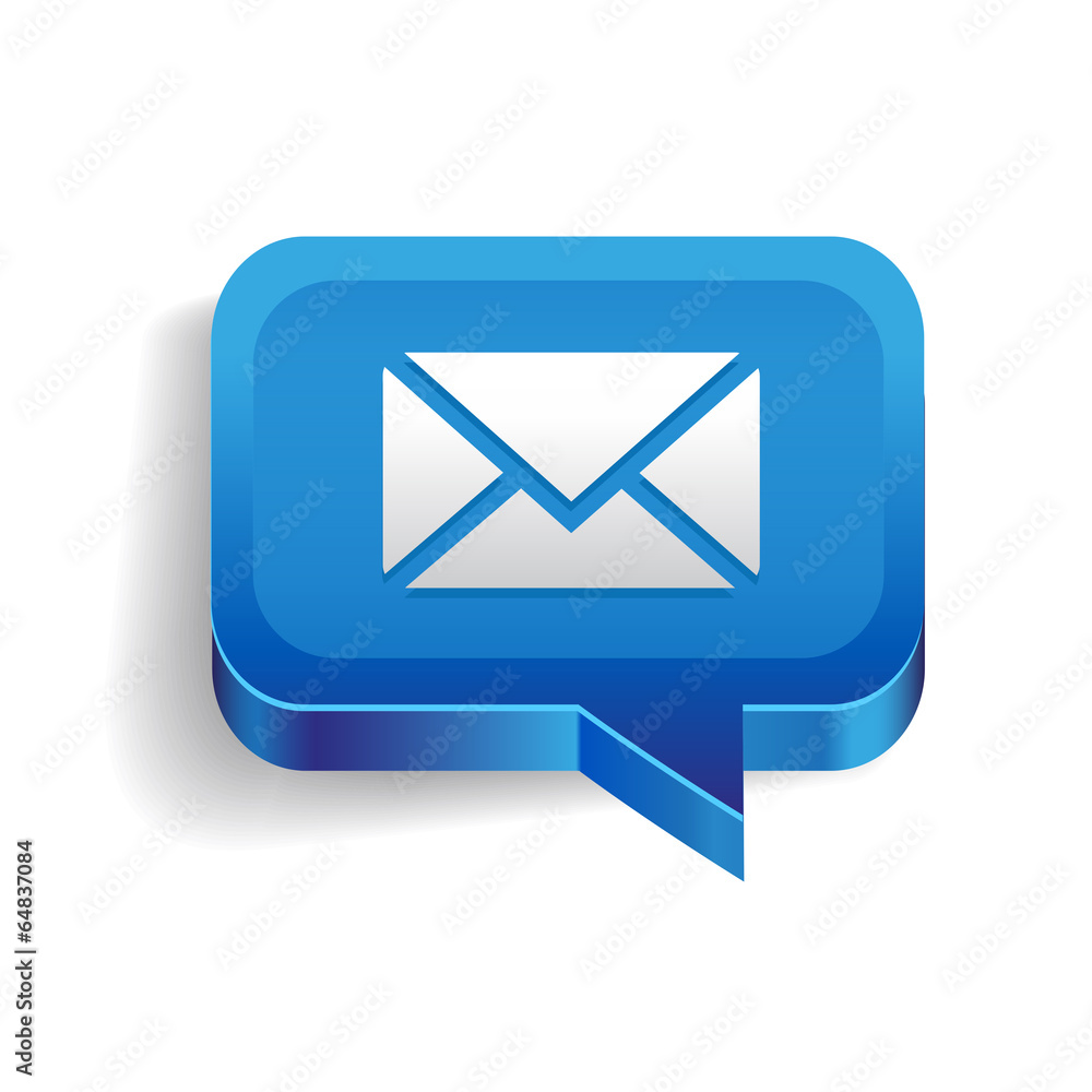 Poster email icon button vector