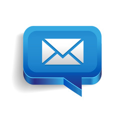 Email icon button vector