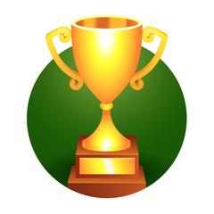 Trophy gold cup
