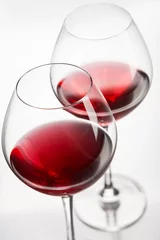 Fotobehang Two wineglasses close-up © Antonio
