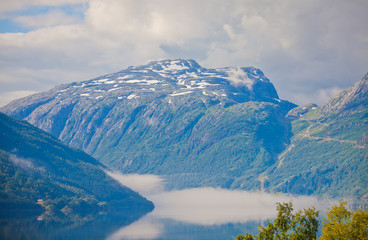 Norway Mountain Vibrant Landscape Trolltunga Odda Fjord Norge Hi