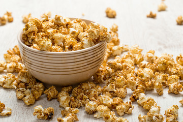 Bowl with popcorn