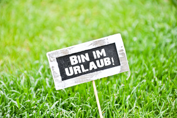 Bin im Urlaub