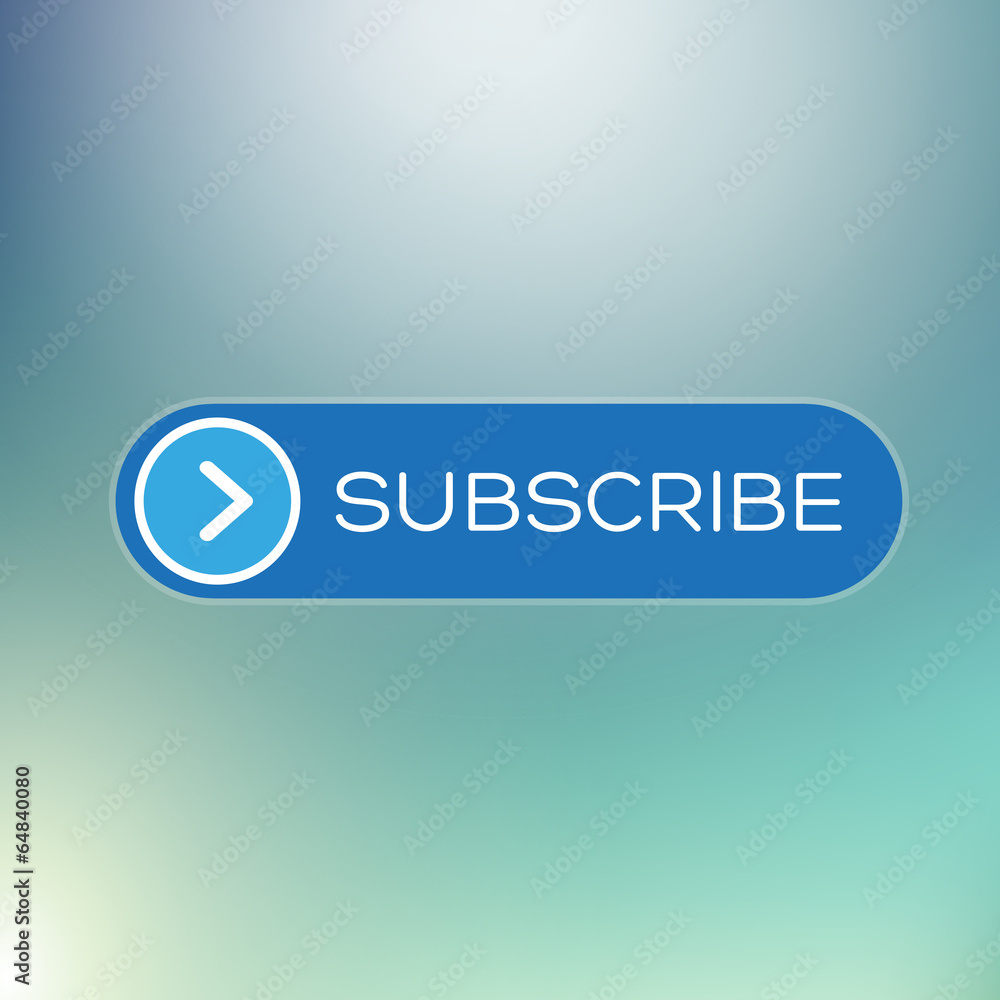 Poster modern user interface element - subscribe