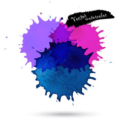 Vector watercolor abstract design