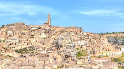 Fototapeta na wymiar View of Matera, Italy, UNESCO