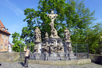 Kreuzigungsgruppe auf der Oberen Br&uuml;cke in Bamberg
