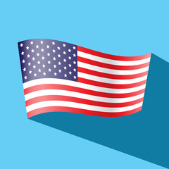 america flag vector icon