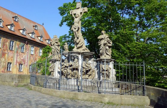 Kreuzigungsgruppe auf der Oberen Br&uuml;cke in Bamberg