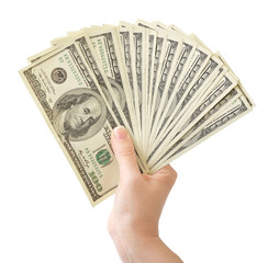 Hand with money