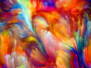 Keuken spatwand met foto Waves of Color © agsandrew