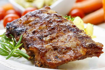 Ribs with honey