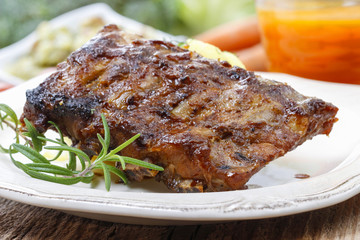 Ribs with honey
