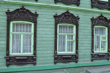 Windows of an architectural and historical monument to Tyumen, H