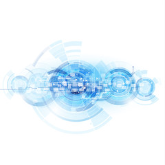 Obraz premium Technology futuristic digital template and space for text, Vecto