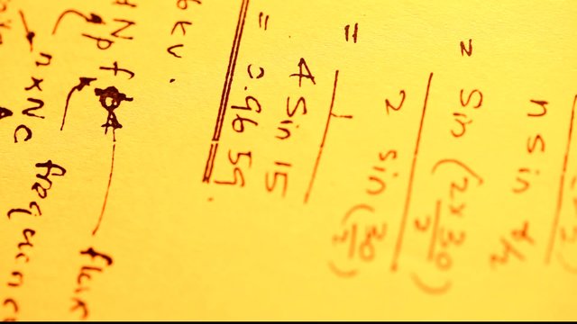 Close up of a mathematical&nbsp;content background