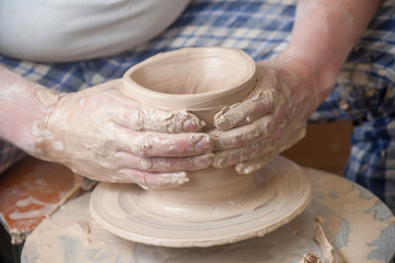 Hands of a potter