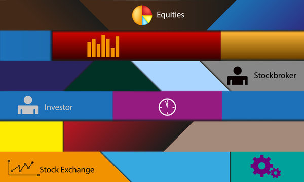 illustration theme stock exchange
