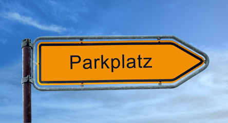 Strassenschild 8 - Parkplatz