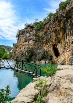 Bolbaite River and Waterfall, Near Ontinyent, Valencia, Spain
