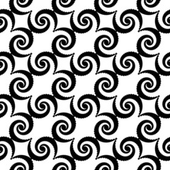 Design seamless monochrome spiral movement pattern