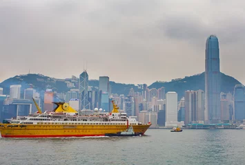 Zelfklevend Fotobehang Hong Kong Harbour © petunyia