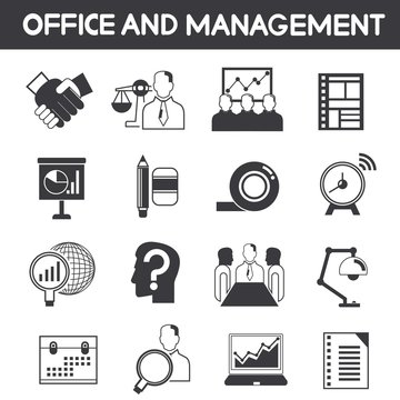office and management icons