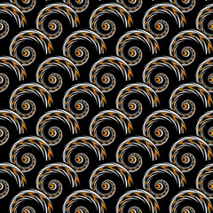 Design seamless colorful spiral geometric pattern