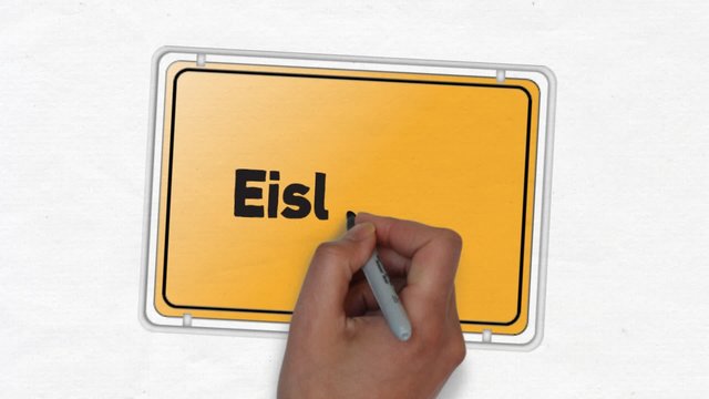Eisleben Ortseingangsschild Ortseingang Stadt