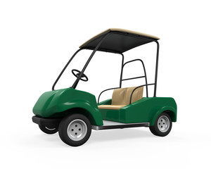 Golf Car Isolated