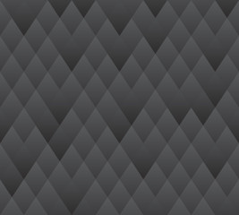 Vector seamless background, dark grey geometric texture.