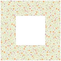 vector floral frame for your texts