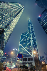 Naklejka premium Modern building Landscape in Hong Kong