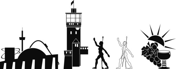 Ortenau_Offenburg_Deutschland_Baden-Württemberg_Silhouette